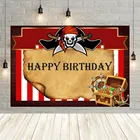 Фон Avezano с днем рождения, пиратское сокровище, приключения, Старая карта, украшение для вечевечерние НКИ мальчика, плакат, фон для фотосъемки, фотозона
