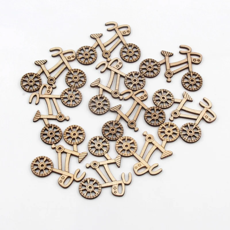 Наклейки для скрапбукинга детские из натурального дерева 10 шт. | Дом и сад