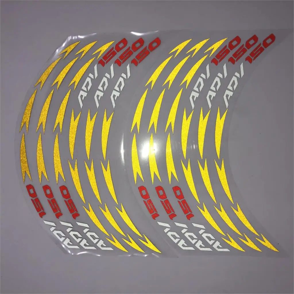 12 шт. Светоотражающие Водонепроницаемые полосы для колес мотоцикла HONDA ADV150 adv 150
