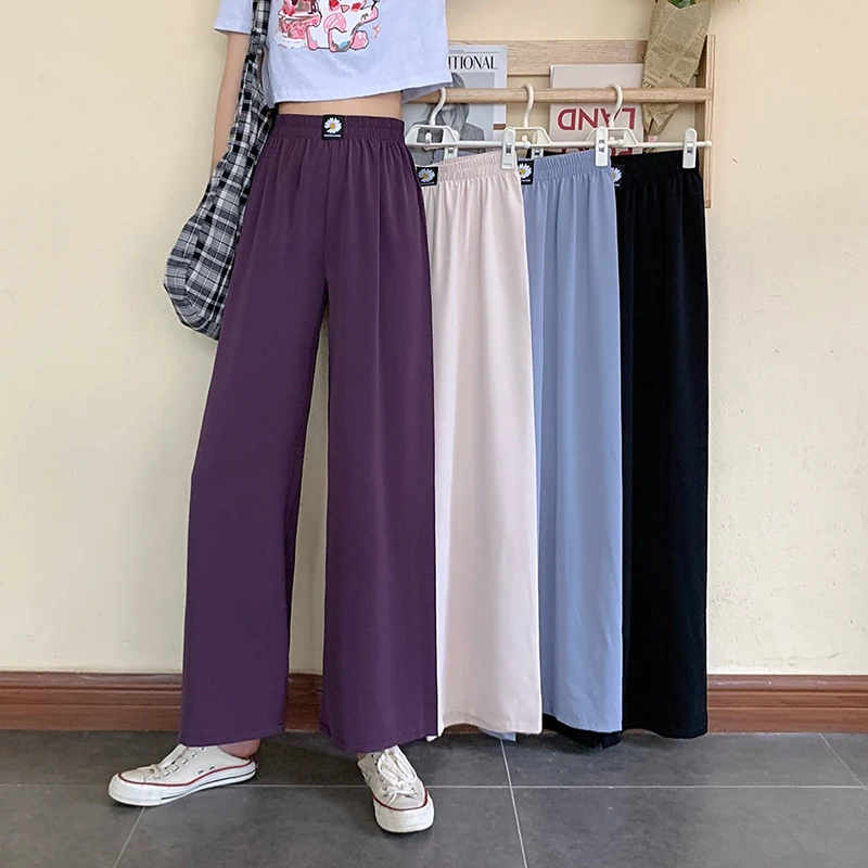 

Firm offers to film three standard qi han edition corduroy retro plaid pants leisure loose wide-legged pants elastic waist trous