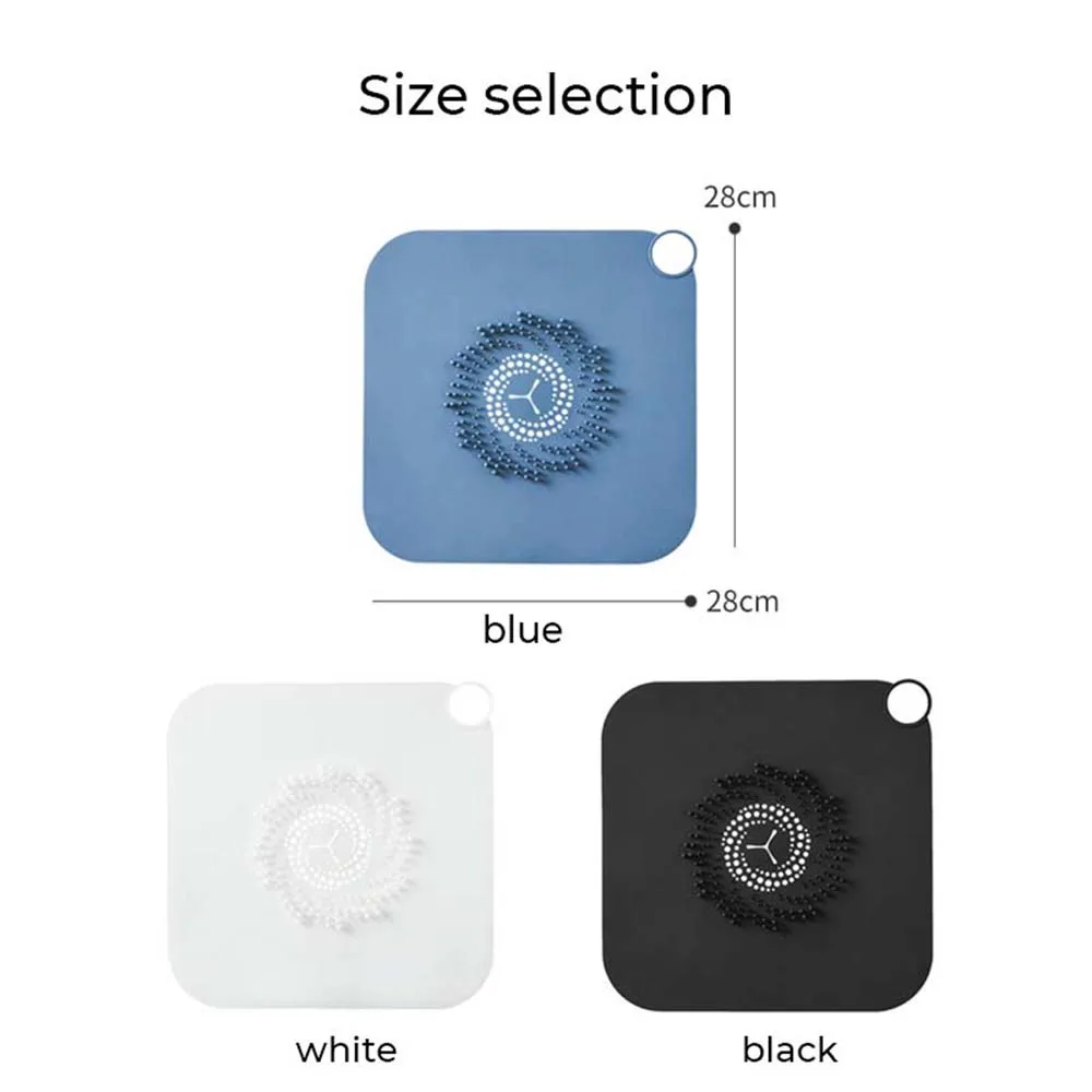 

Household Silicone Sink Plug Hair Stopper Shower Drain Hair Catcher Anti-smell Sink Cover Floor Bathroom Accessories