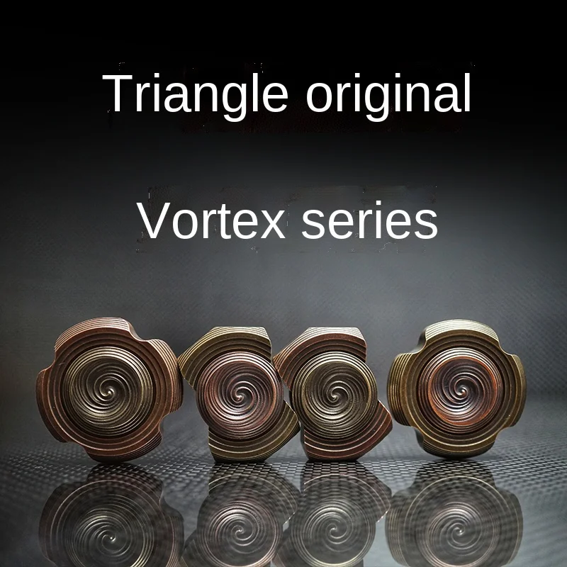 Triangle vortex fingertip gyro adult decompression toy chicken eating hand playing vortex coin three-dimensional feeling