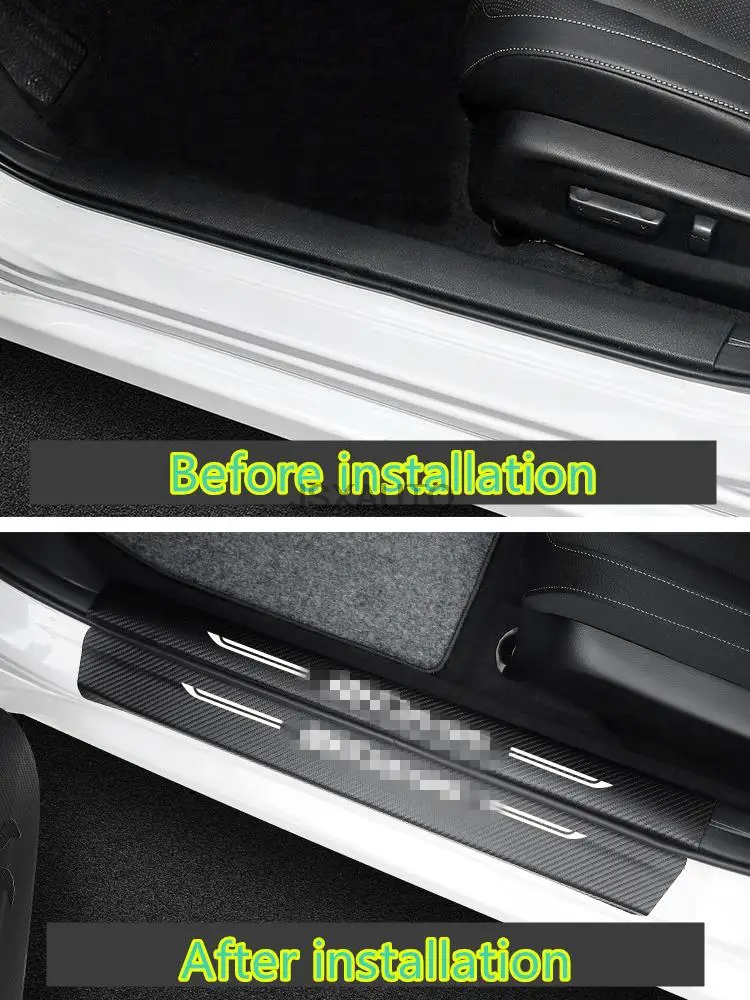 Для NISSAN Qashqai j11 2008-2021 лента на порог внутри и снаружи Модифицированная внутренняя
