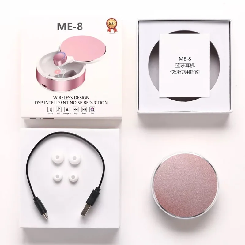 TWS 5 0 шумоподавляющая bluetooth гарнитура Беспроводная зарядка удобная