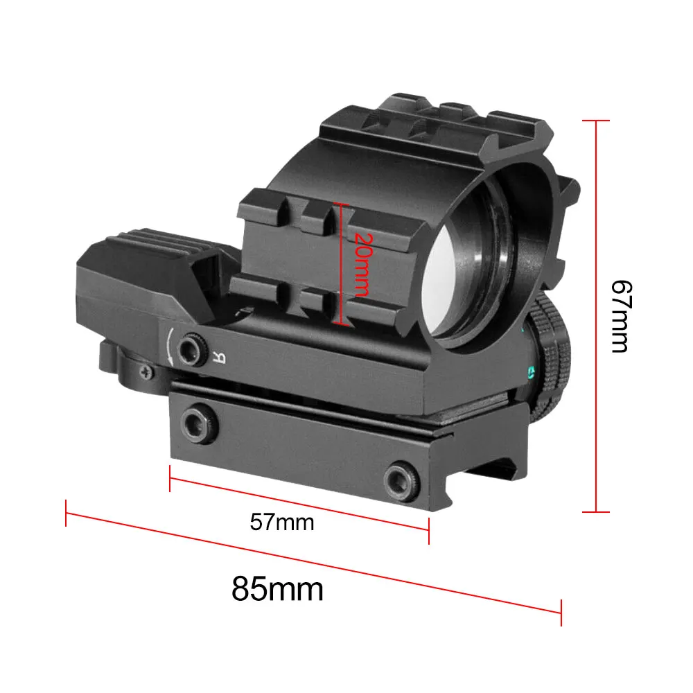 Тактическая голографическая винтовка с красной и зеленой точкой прицельная