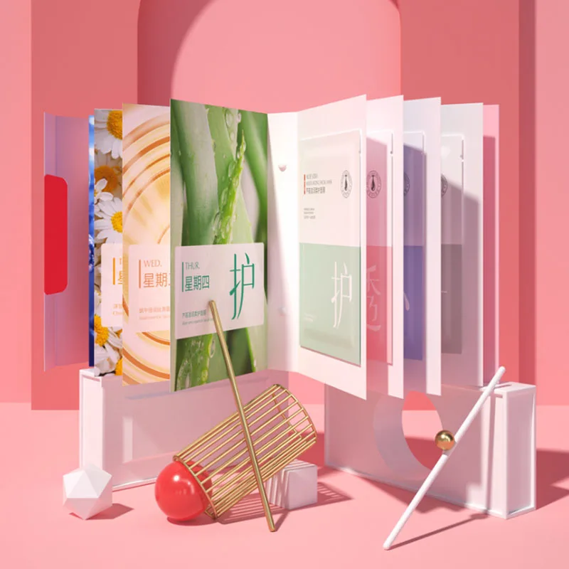 Креативная маска для лица на 7 дней Антивозрастная увлажняющая сужающая поры