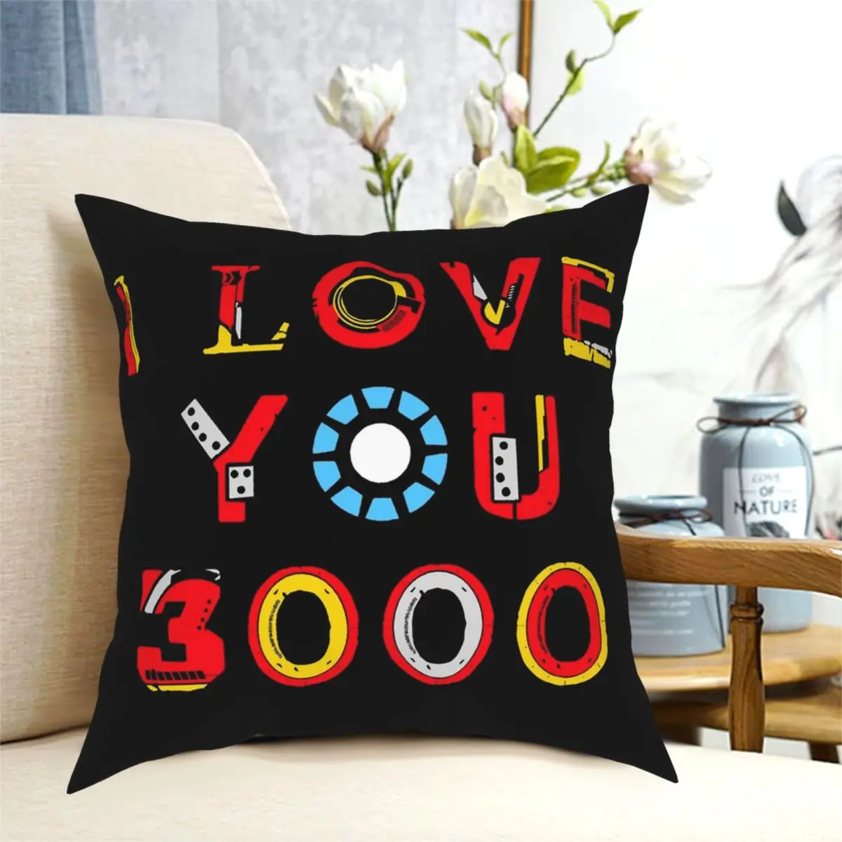 

Квадратный Чехол-Подушка I Love You 3000, креативный Декор для дома, чехол для подушки 18 дюймов