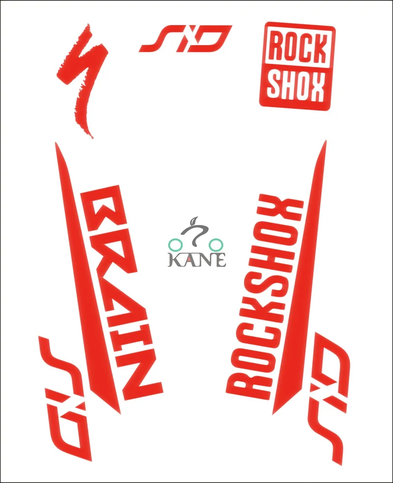 Комплект из 2 предметов/набор Rockshox мозга SID вилка Велосипедное колесо украшения