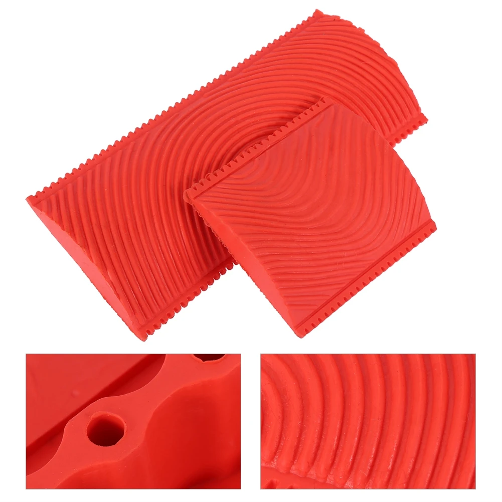 2 шт./компл. инструменты для рисования с эффектом резиновой текстуры дерева