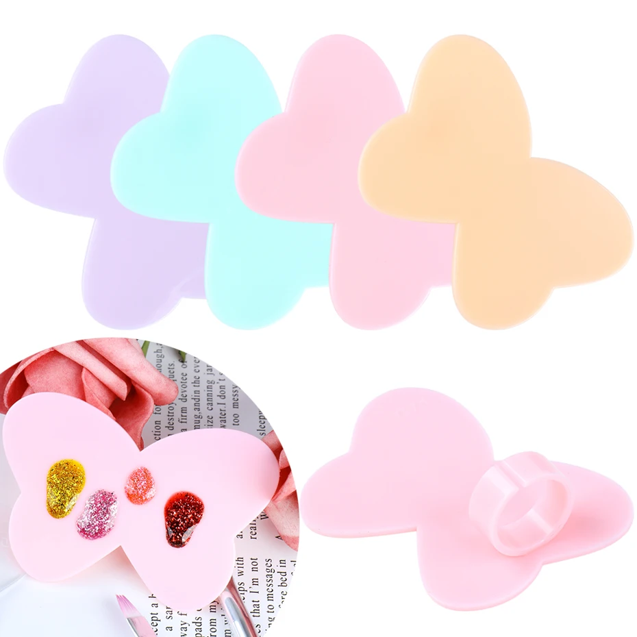 Цветной лак для ногтей Палитра держатель прозрачный розовый палец кольцо