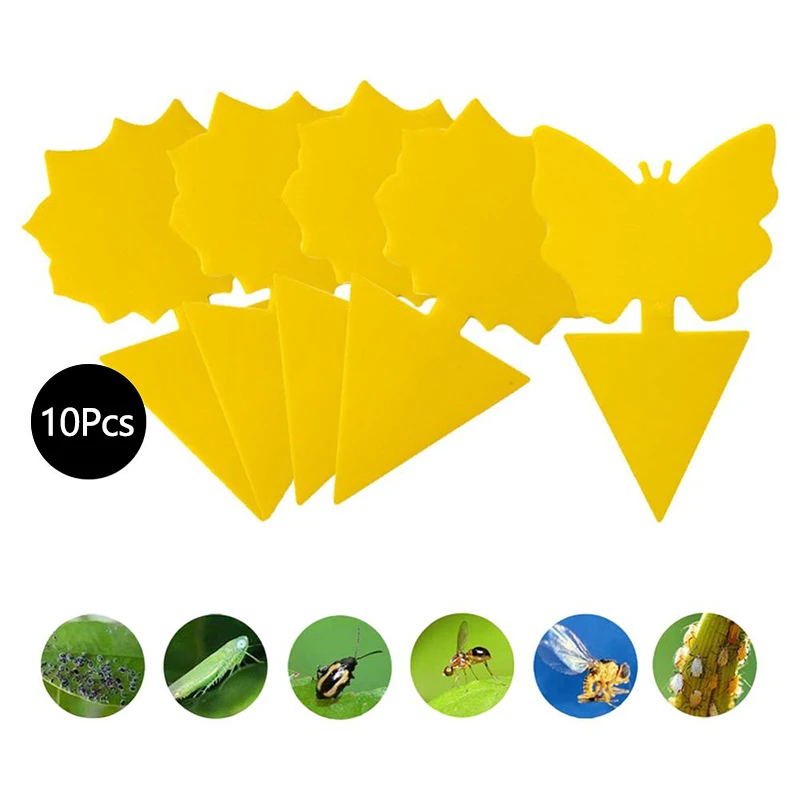 10 шт. двусторонняя клейкая приманка для насекомых москитная ловушка мух прочная