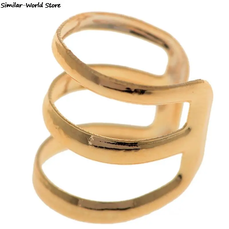 2 шт. = 1 пара новинка панк-рок клипсы для ушей манжеты серьги без пирсинга золотые