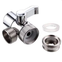 switch faucet adapter 3 way tee connector shower head diverter valve home improvement shower faucets water separator