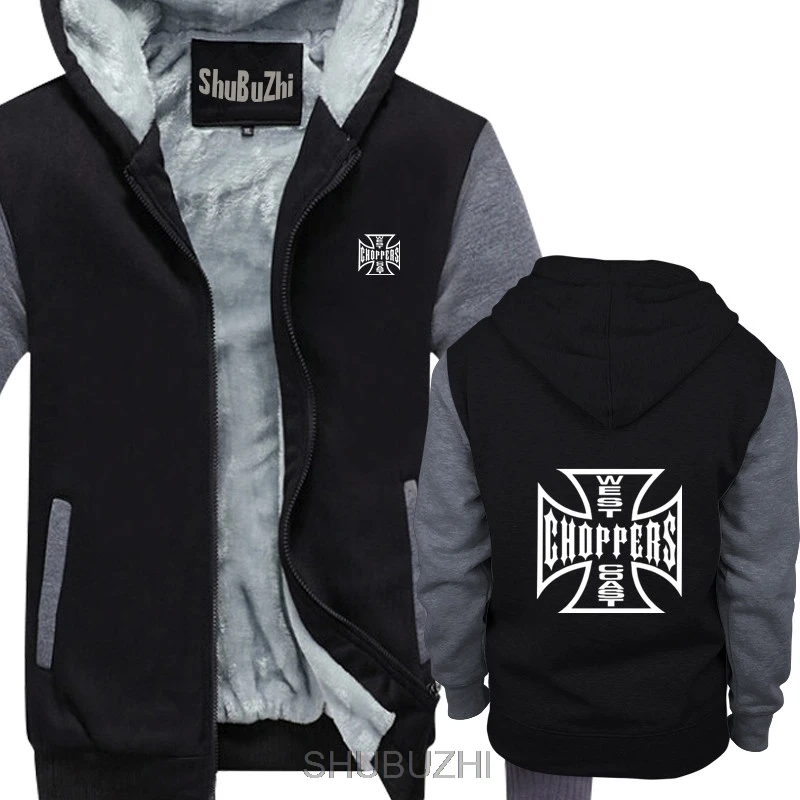 WEST COAST CHOPPERS hoodie winter warm coat S-5XL Men winter long sleeves thick hoodies Middle Aged Top jacket sbz4410