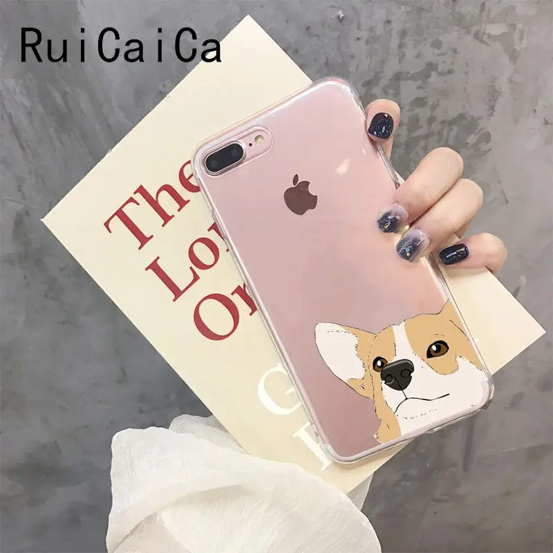 RuiCaiCa милый корги Butt Animal Puppy клиент высокого качества чехол для телефона iPhone 8 7 6 6S Plus X XS MAX 5 5S SE XR 10 Чехол