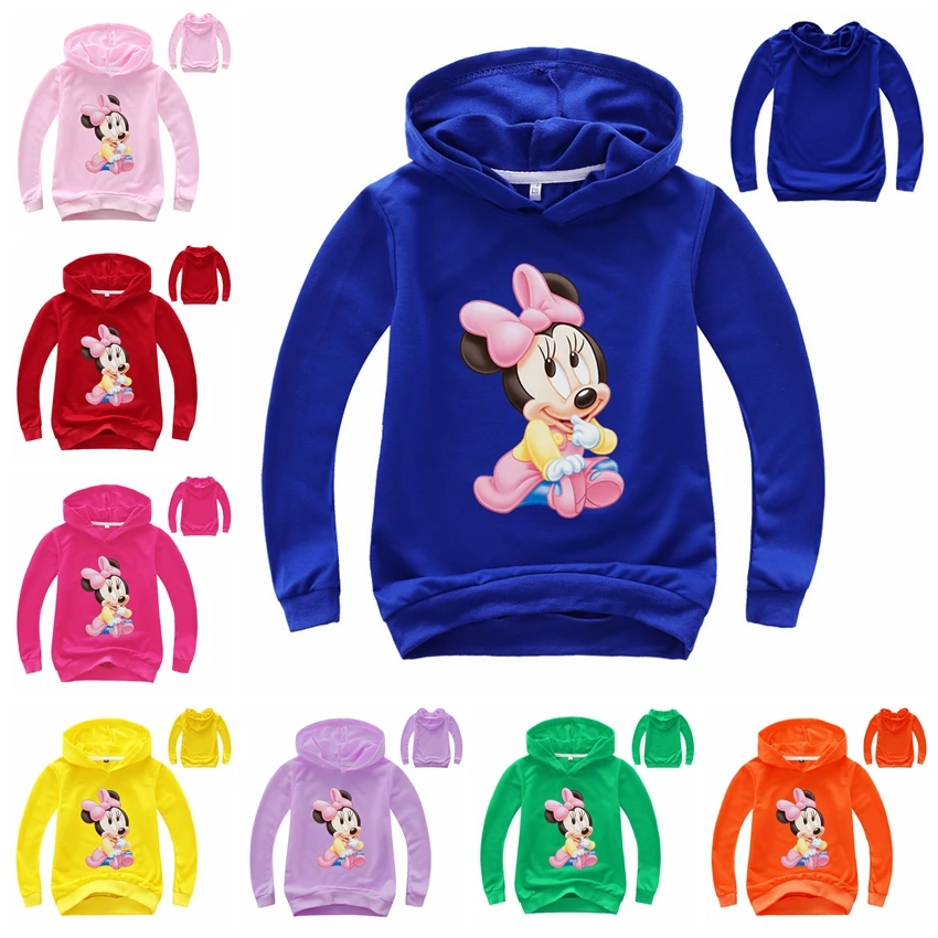 

Детская футболка с длинным рукавом и принтом Минни Маус