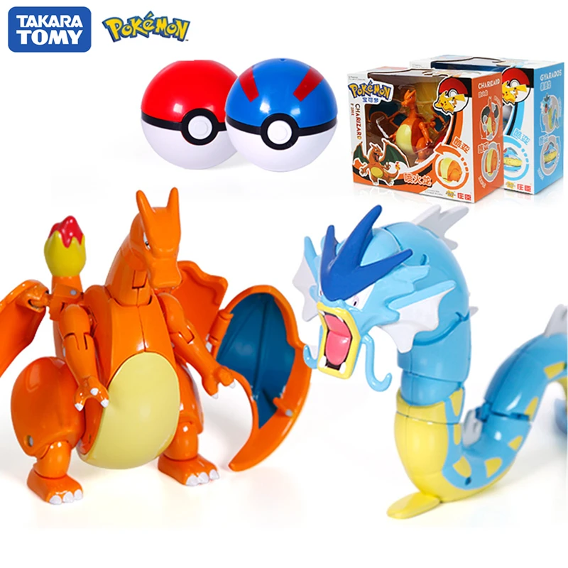 

Pokemon Ball Toy Pocket Monster Doll Charizard Gyarados Figures PikachuEevee Psyduck Greninja Action Anime Figure Children Toys