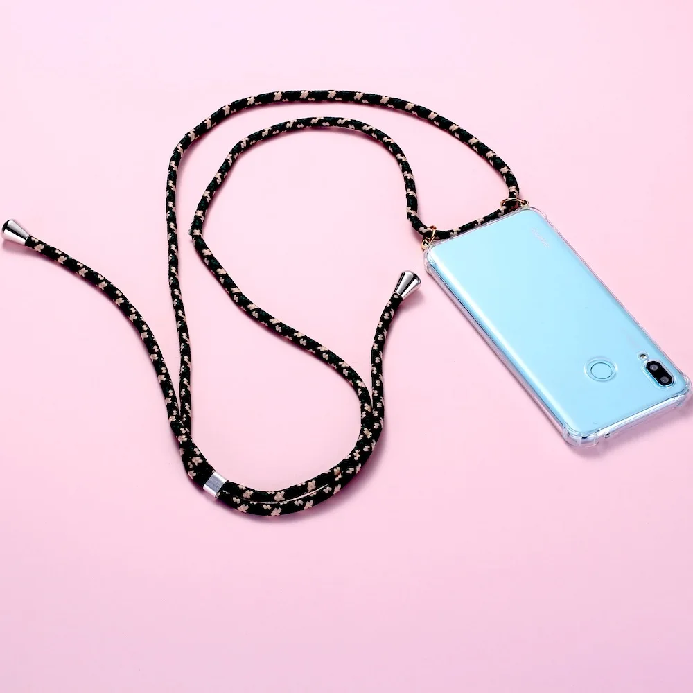 

Strap Cord Chain Phone Tape Necklace Lanyard Mobile Phone Case for Carry to Hang For HUAWEI P Nova Mate P Smart 10 20 30 3 4 5
