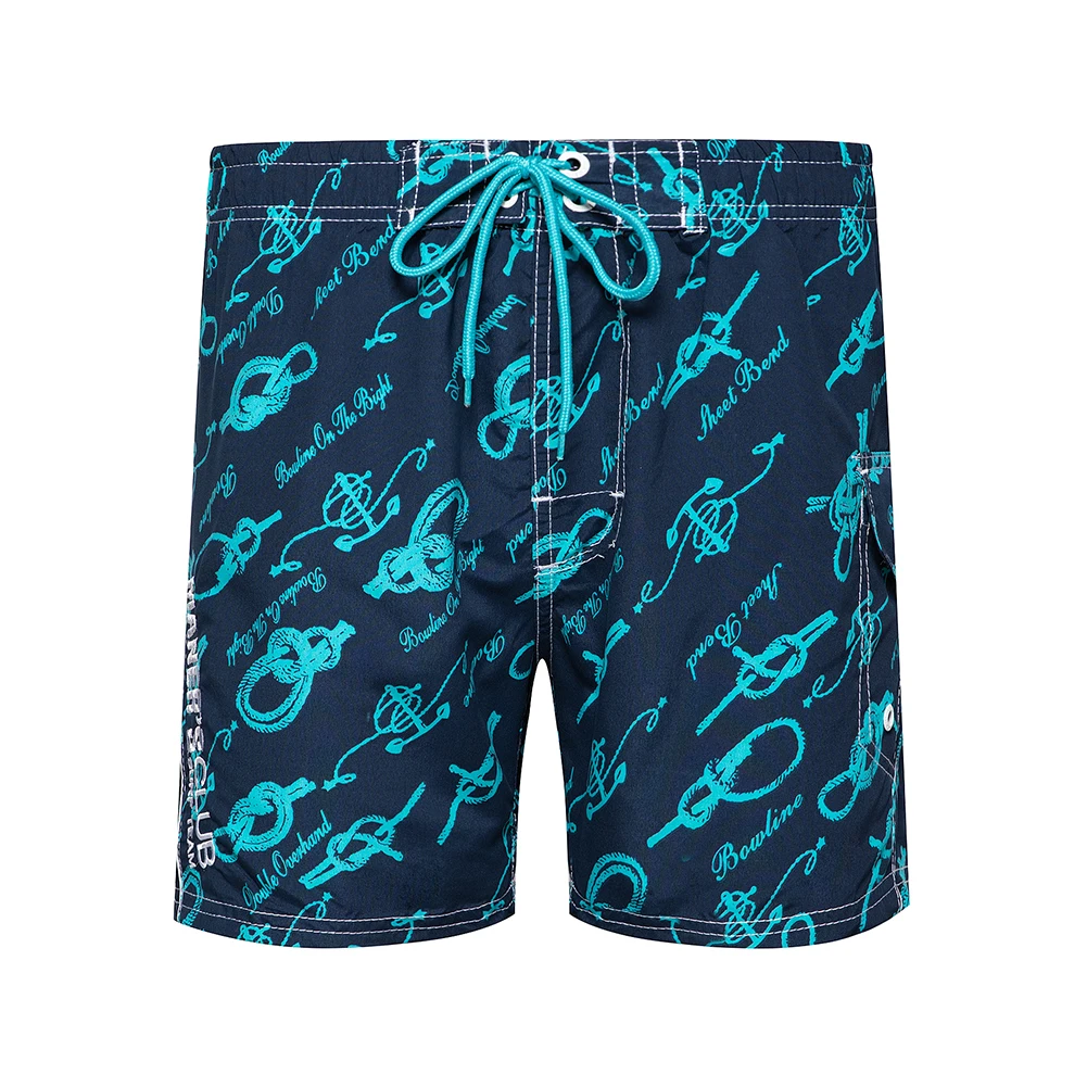 

2021 Spring And Summer New Breathable Beach Quick-Drying Boys Holiday Casual Pants Multi-Color Printing Contrast Men's