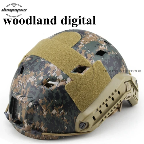 woodland digital Военный страйкбол Пейнтбольные шлемы наружные Wargame CS защитный шлем CoverArmy Тактический шлем аксессуары Casco - Цвет: woodland digital