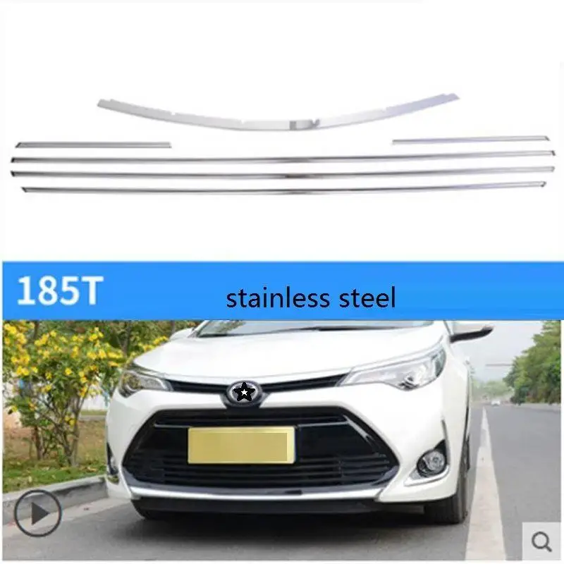 Автомобильный хромированный Модифицированный корпус передний бампер решетка