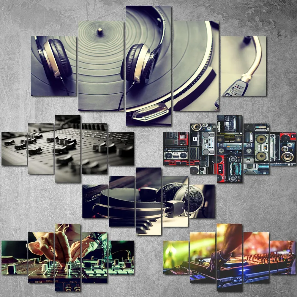 

Canvas Painting Music phonograph Posters and Prints Wall Art Picture for Living Room Decor No Frame