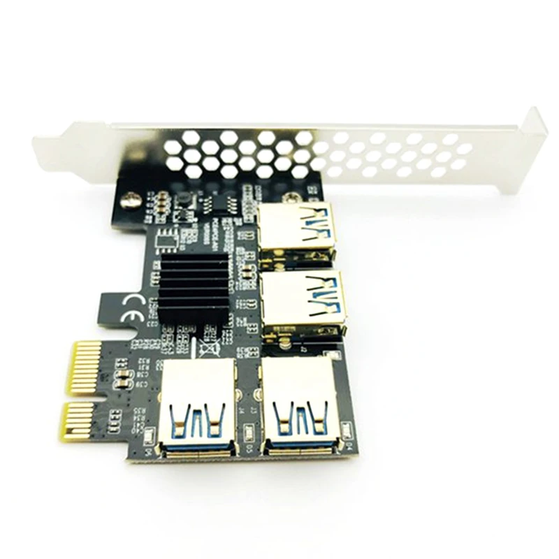 PCIE Riser адаптер карты на 4 порта PCI-E от 1 года до USB 3 0 удлинитель для эфириума