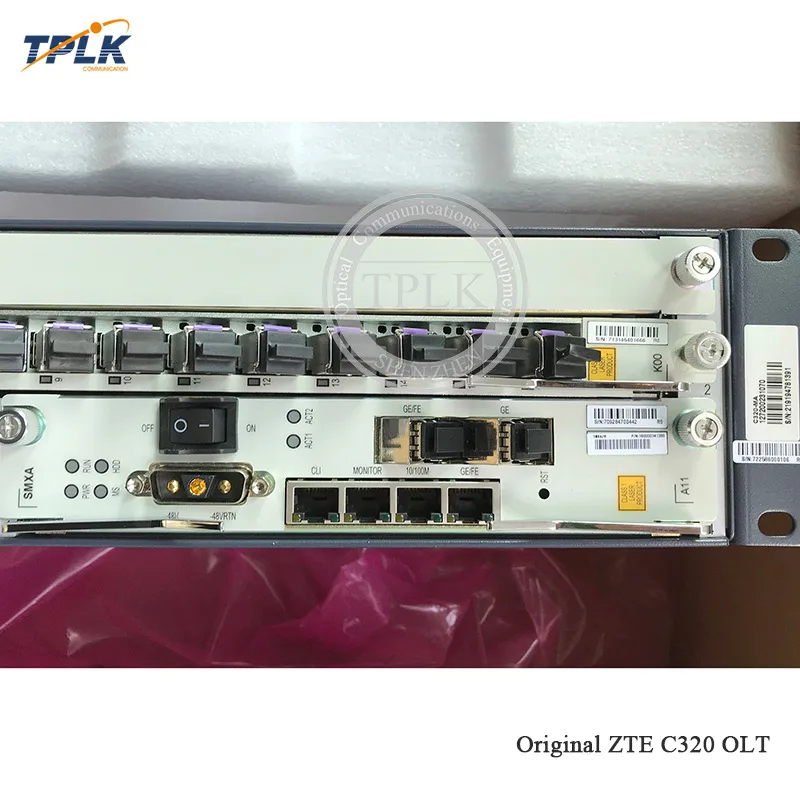 Оригинальный Z C320 шасси OLT GPON переменного тока (220/110V) Питание: 1 * 10GE SMXA/3 +