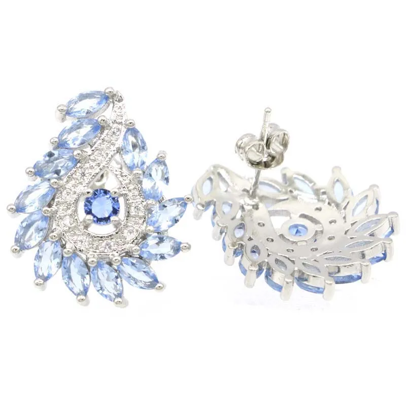 22x19 мм ослепительно создан фиолетовый танзанит Хризолит циркон подарок для