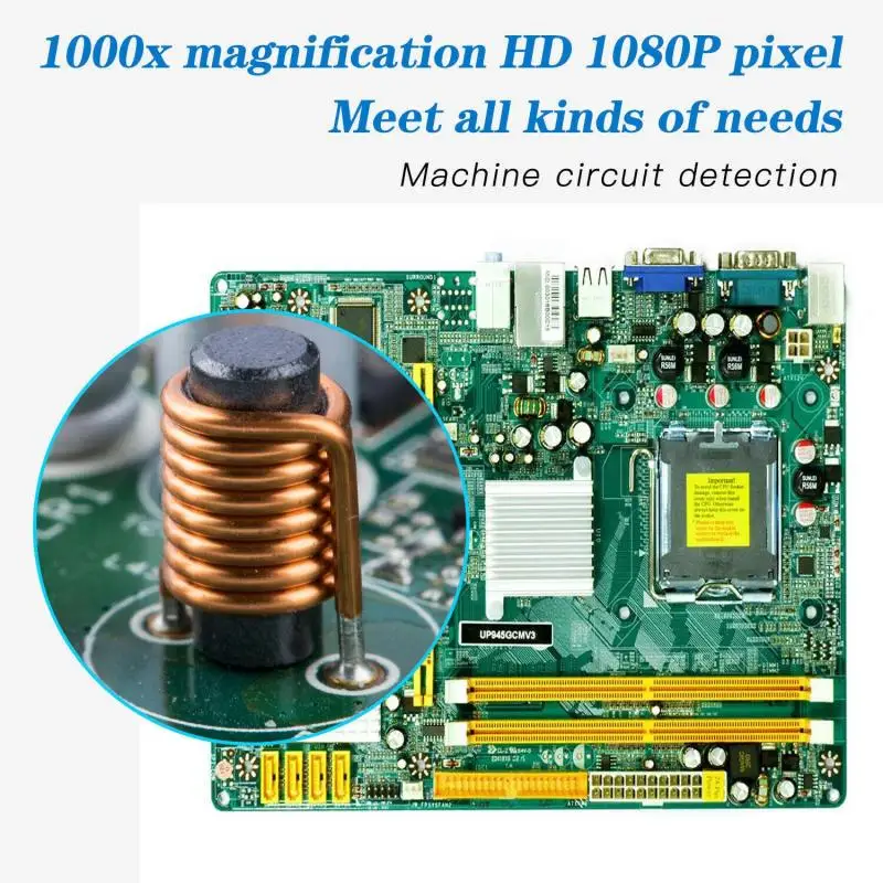 1000X цифровой микроскоп 8 светодиодов HD 2 мегапикселя увеличительная камера