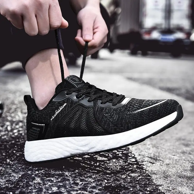 

2021 Brand Running Shoes Men Popcorn Breathable Casual Sports Running Shoes Lightweight Sports Men's Shoes Wear-resistant Shoes