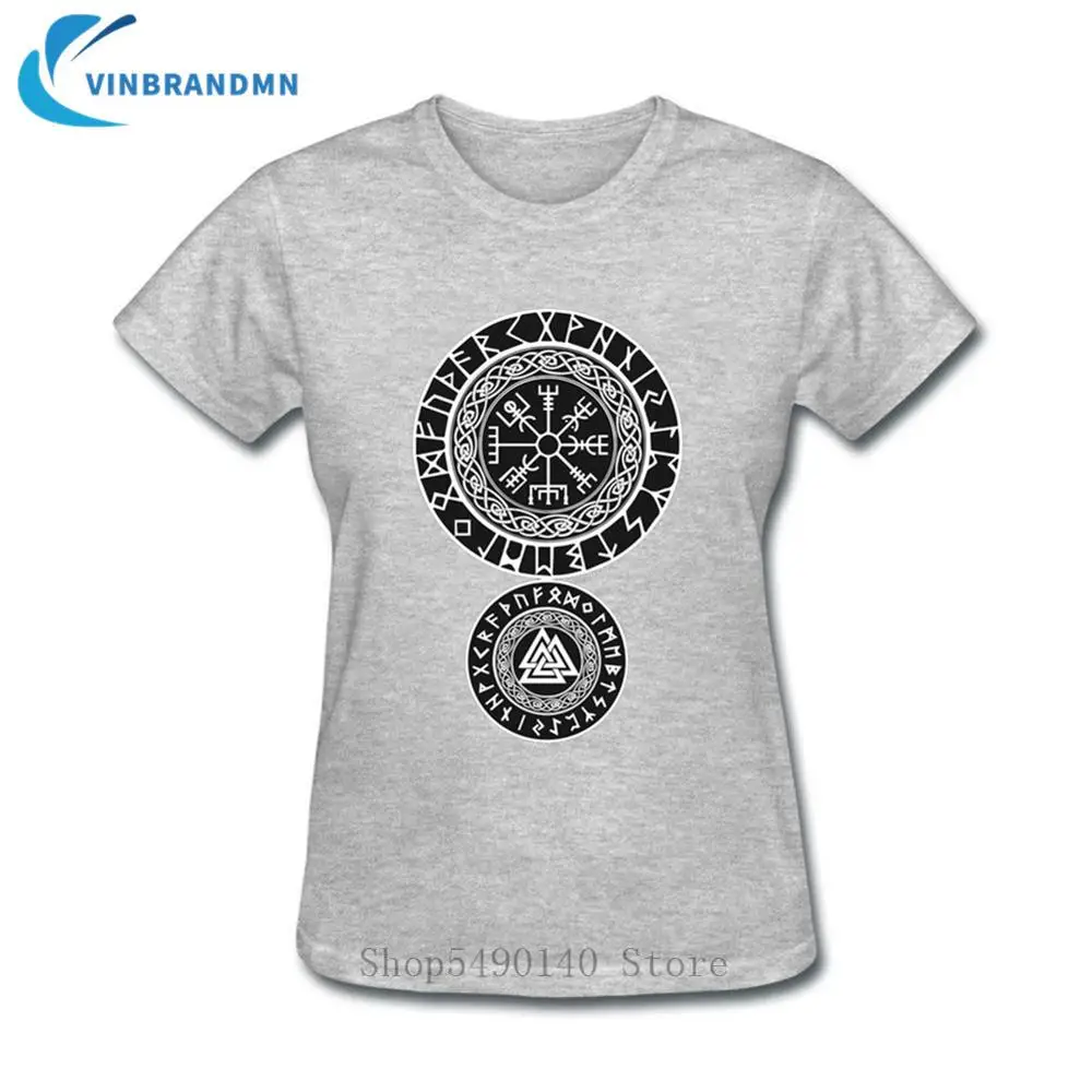 Женская Винтажная Футболка Vegvisir стильная футболка в стиле ретро с символикой
