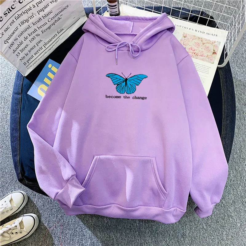 Women Sweetshirts Fall Winter Blouse Hoodies Long Sleeve Hoodies Graphic Crewneck Clothes Oversized Hoodie Casual Sweatshirts