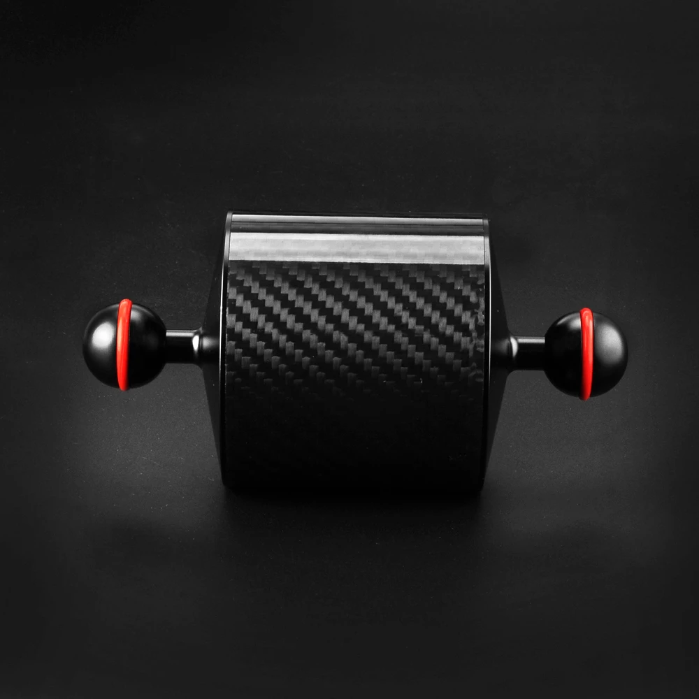 2 x D80mm углеродное волокно подводный Поплавковый рычаг для дайвинга лоток корпус