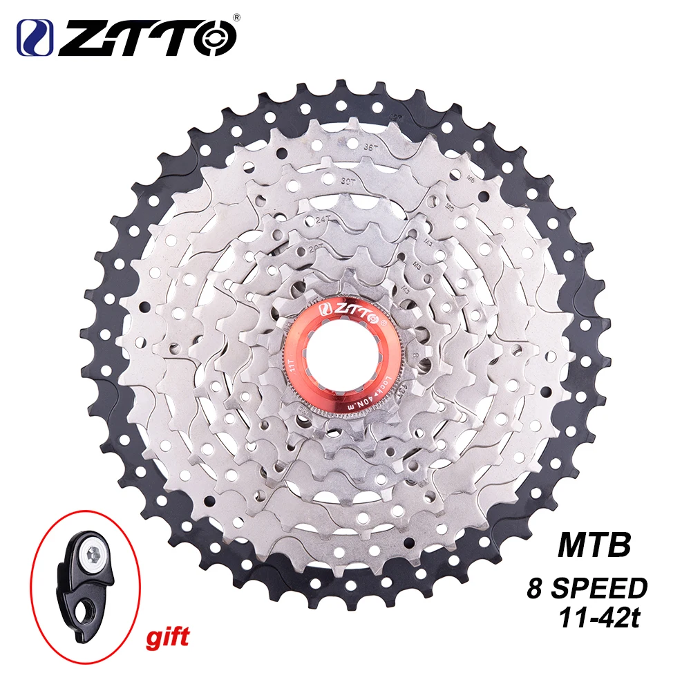 Кассета ZTTO MTB 8 скоростей 11 42T кассета s 42t кассеты для горного велосипеда в 42 т