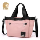 Женские сумки Piler, нейлоновые тоуты, женские сумки-мессенджеры, дизайнерская сумка через плечо с ручками сверху, женская сумка на плечо