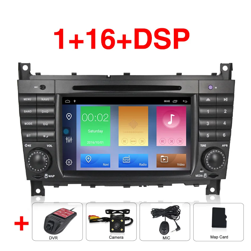 add dvr camera Navifly Android9.1 RDS DVR DAB+ автомобильный DVD мультимедийный плеер для Mercedes W203 android C200 C230 C240 C320 C350 CLK W209 - Цвет: add dvr camera