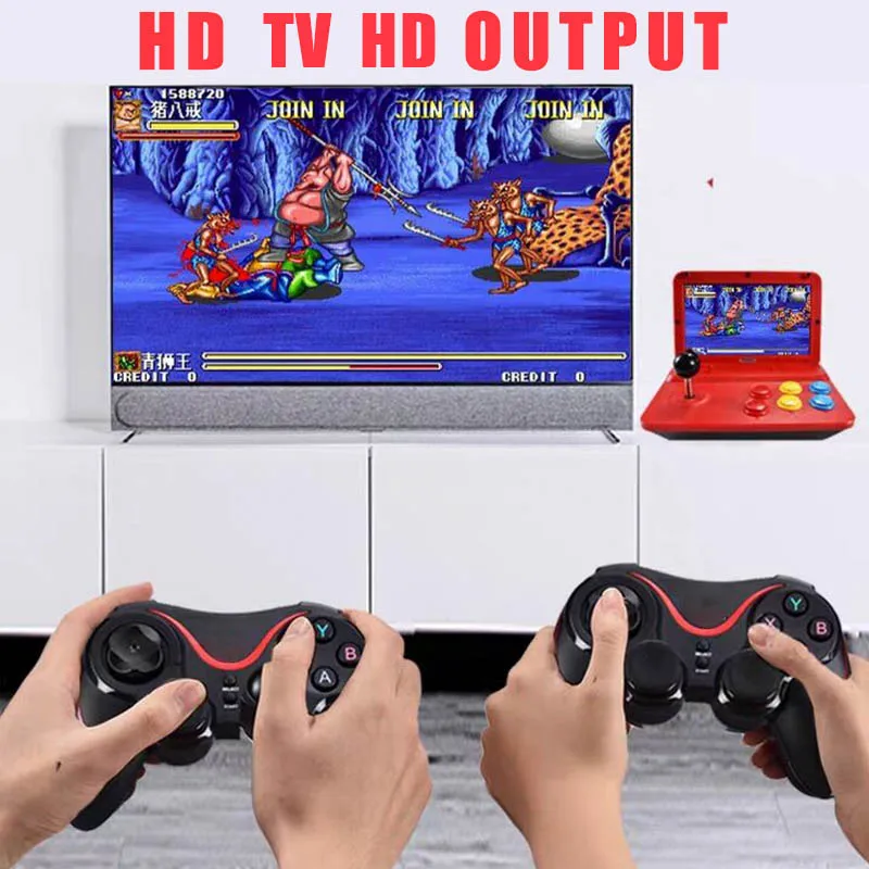 Ретро Игровая приставка с джойстиком Аркада 10 1 дюймовый экран видео игра плеер