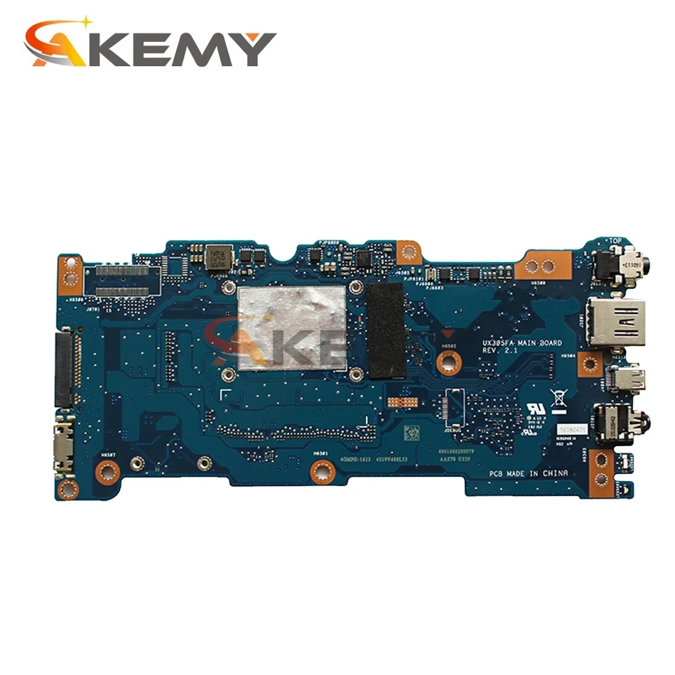 akemy ux305fa laptop motherboard for asus zenbook ux305fa original mainboard 8gb ram m 5y10c cpu free global shipping