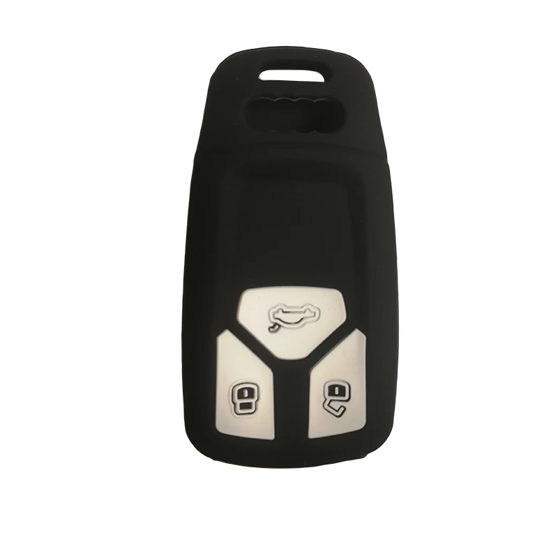 Silicone Key Cover Shell Holder for Audi A4 2016 B9 Q7 TT TTs Case Keychain Alarm Keys Car | Автомобили и мотоциклы