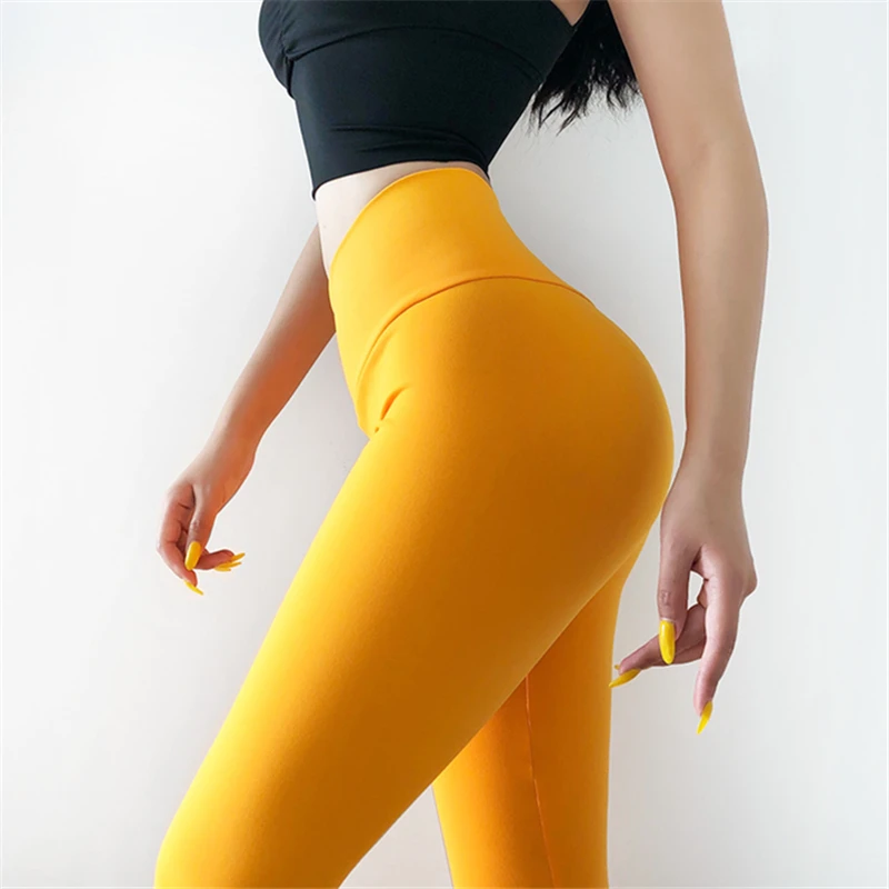 COLORVALUE Peachy butt быстросохнущие резинки спортивные штаны Серый V Вырез Пояс тренировки фитнес леггинсы желтые штаны для йоги