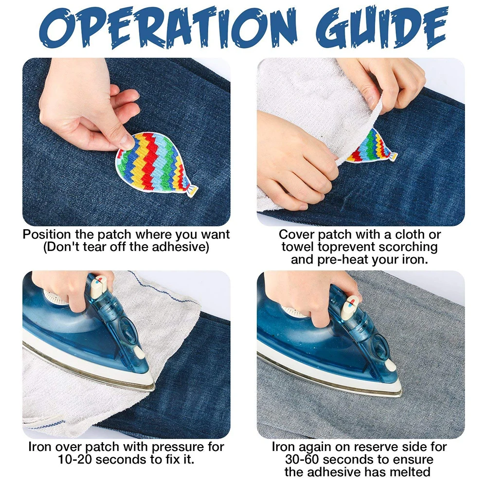 

20Pcs Embroidery Patches Exquisite 3D Flower Applique for Clothing Decoration