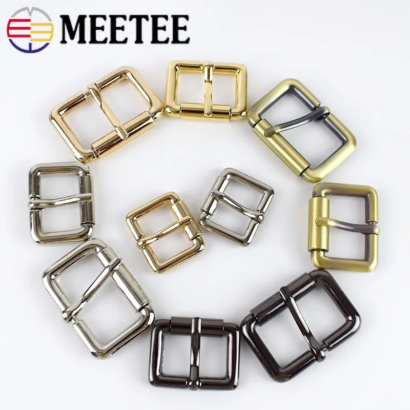 Meetee 5 шт. 20-32 мм квадратная металлическая пряжка для ремня Рюкзак ремень ролик