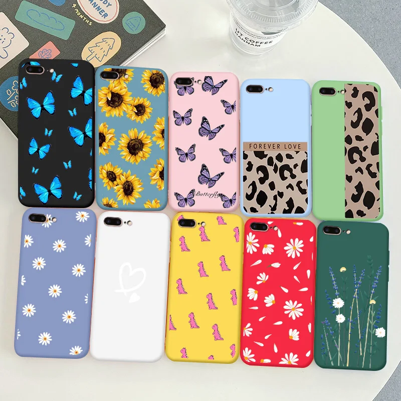 

For iPhone 7 Plus 8 Case Cute Soft Silicone Back Cover For iPhone 6 6s Plus Candy Soft Back Cover Coque