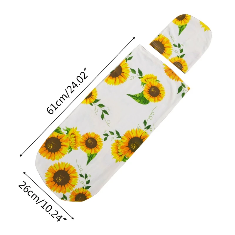 

Baby Newborn Printing Sleeping Bag with Hat Pure Cotton Swaddle Wrap Beanie Set