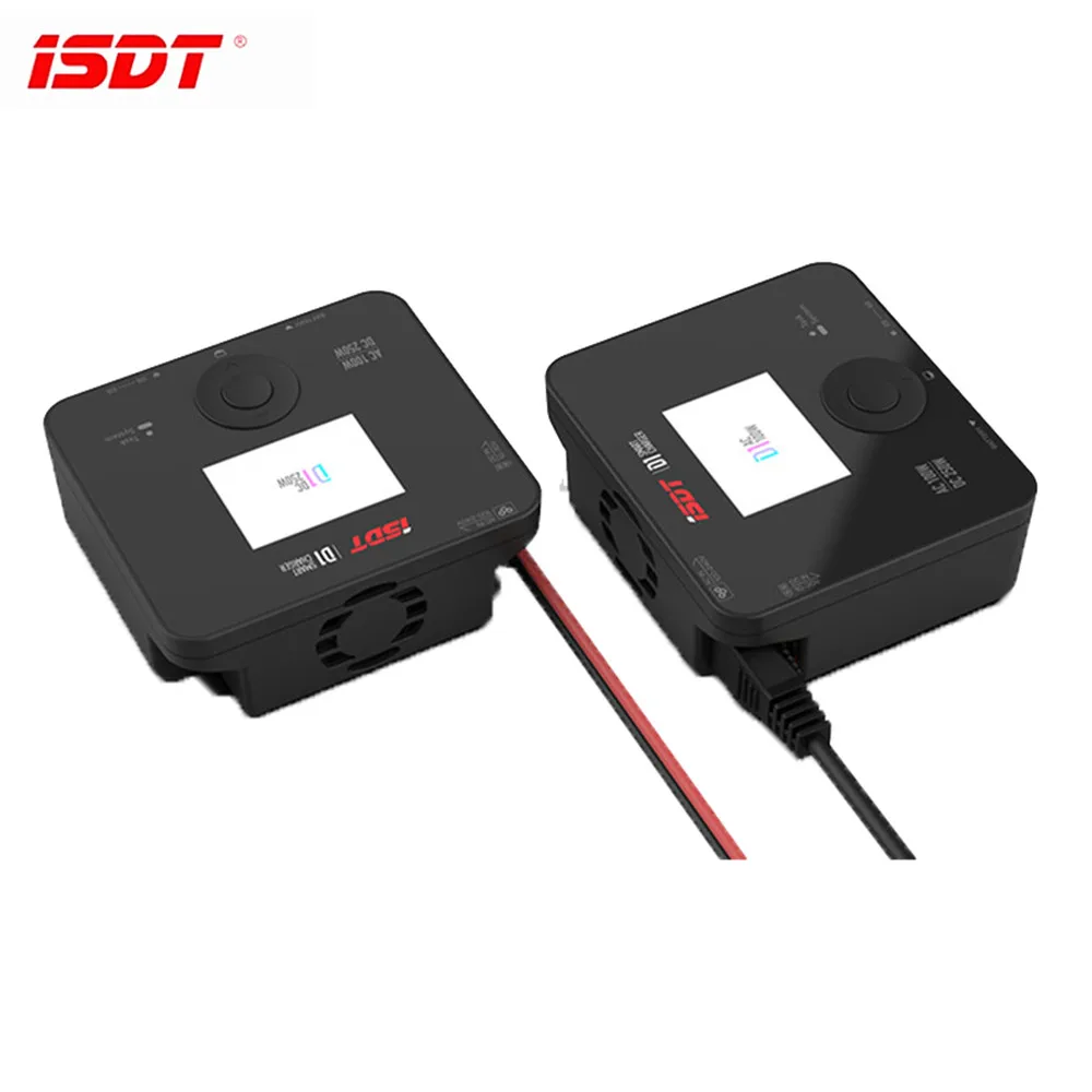 

ISDT D1 AC 100W DC 250W 10A Dual Channel Smart Lipo Discharger Charger for 1-6S Lipo Battery RC FPV Racing Drone RC