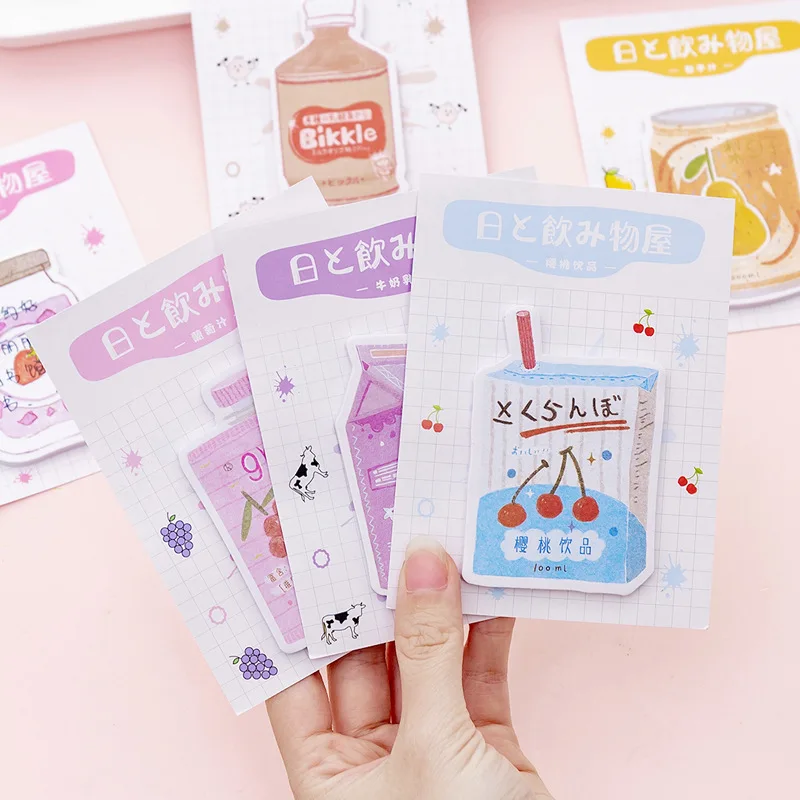 1 шт. Японский магазин напитков серия post it sticky notes kawaii Наклейки для студентов
