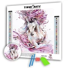 5d алмазная живопись животных Полный Сверла Набор для рисования с круглыми камнями и полотном с вышивкой с лошадью из стразов Новое поступление рождественские украшения для дома