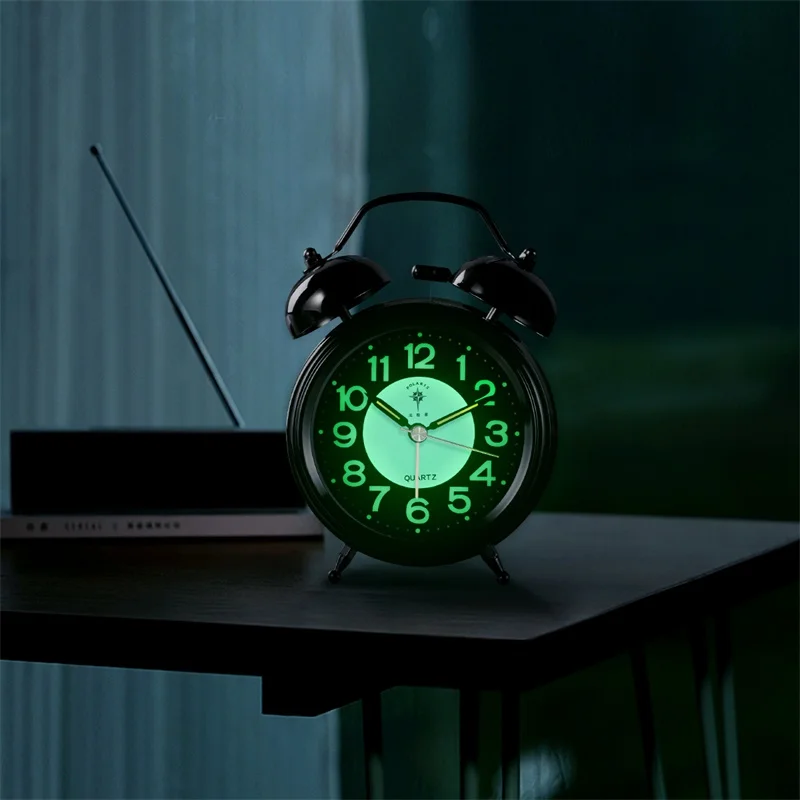 

Luminous Digital Nordic Metal Alarm Clock Silent Modern Minimalist Creative Alarm Clock Student Fashion Round Alarm Clock MM60NZ