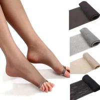 hot sexy sheer body sculpting tights womens open toe pantyhose through flesh colored hosiery